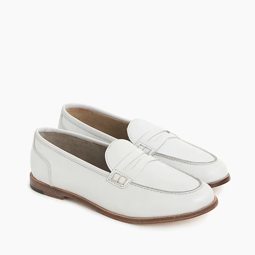 🌻Ryan Penny Loafers in white Leather Sz.6